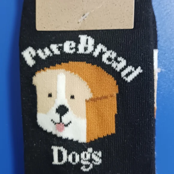 Dogs Black and Tan Socks - Picture 1 of 4